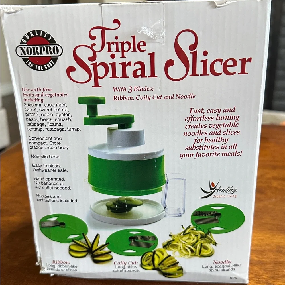 NORPRO Triple Spiral Slicer 3 Blades NWT
